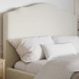 Beige Upholstered Small Double Side-Lift Ottoman Storage Bed with Legs - Marie
