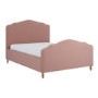 Pink Upholstered Double Side-Lift Ottoman Storage Bed with Legs - Marie