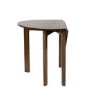Small Round Walnut Folding Drop Leaf Extendable Dining Table - Seats 2 - 4 - Nell