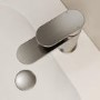 Brushed Nickel Mono Basin Mixer Tap with Slotted Basin Waste - Nell