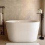 Freestanding Japanese Soaking Deep Bath With Seat 1200 x 630mm - Niki