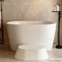 Freestanding Japanese Soaking Deep Bath With Seat 1200 x 630mm - Niki
