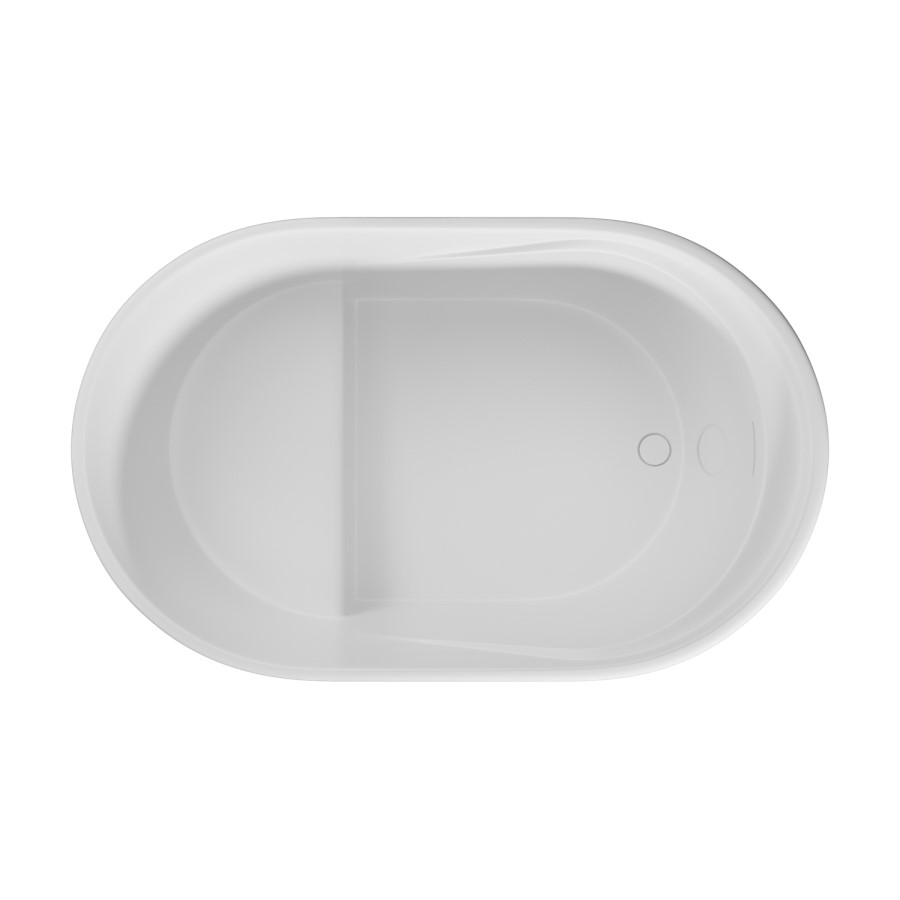 Freestanding Japanese Soaking Deep Bath With Seat 1200 x 630mm - Niki
