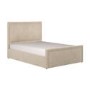Beige Upholstered Double Side Lift Ottoman Bed - Joan