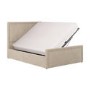 Beige Upholstered Double Side Lift Ottoman Bed - Joan