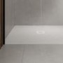 1200x800mm Rectangular Anti-Slip 27mm Slimline White Stone Resin Shower Tray – Sileti