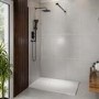 1200x900mm Rectangular Anti-Slip 27mm Slimline White Stone Resin Shower Tray – Sileti