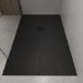 1400x800mm Rectangular Anti-Slip 27mm Slimline Black Stone Resin Shower Tray – Sileti