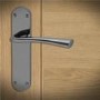 Internal Black Nickel Lever Fire Door Handle with Latch and Hinges Pack - 65mm Latch - Oder - XL Joinery