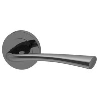 Internal Black Nickel Lever Fire Door Handle with Latch and Hinges Pack - 75mm Latch - Oder - XL Joinery