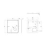 Rectangular Heated Bathroom Mirror with Lights & Magnifier 600 x 700mm – Odin