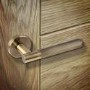 Internal Antique Bronze Bathroom Lever Door Handle with Lock, Latch and Hinges Pack - 65mm Latch - Oglio - XL Joinery
