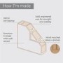 Internal Oak Cottage FD30 Fire Door - Unfinished - 1981 x 686 x 44mm - Suffolk - XL Joinery