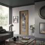 Internal Oak Fully-Glazed Door with Clear Glass - Pre-Finished - 1981 x 762 x 35mm - Palermo Premium - XL Joinery