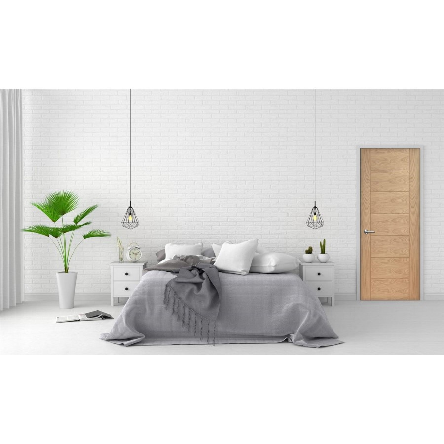 Internal Oak FD30 Fire Door - Pre-Finished - 1981 x 686 x 44mm - Palermo Original - XL Joinery