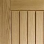 Internal Oak Cottage FD30 Fire Door - Pre-Finished - 2040 x 626 x 44mm - Suffolk Premium - XL Joinery