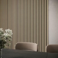 Oak Acoustic Wall Panel - 240cm x 60cm - Delamere
