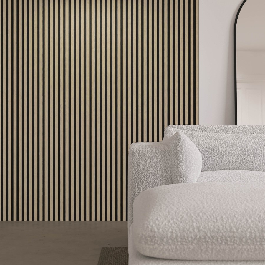 Oak Acoustic Wall Panel - 240cm x 60cm - Delamere