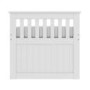 Single White Wooden Guest Bed with 3 Drawers and Trundle - Oxford