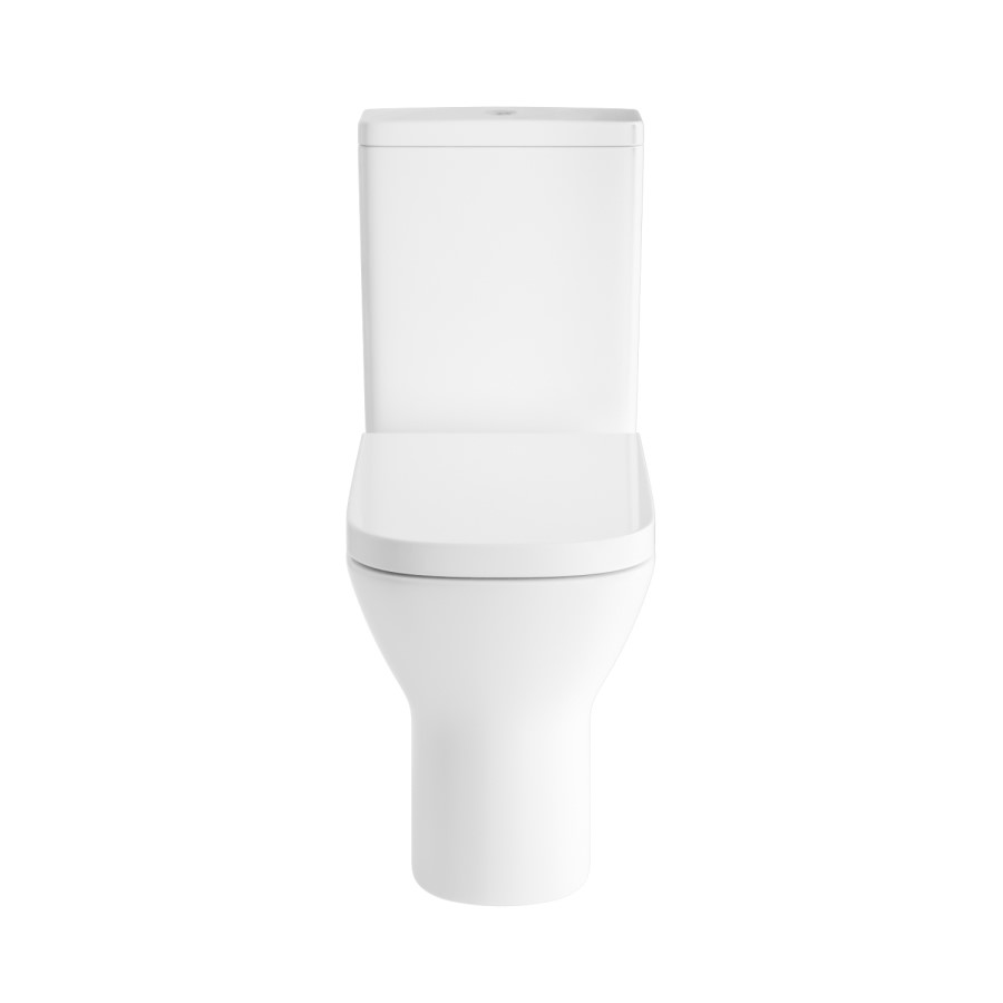 Close Coupled Rimless Closed Back Toilet with Soft Close Seat - Palma 