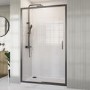 1000mm Gunmetal Grey Grey Sliding Door Shower Enclosure 8mm Glass - Pavo
