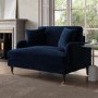 ALMOST PERFECT - Payton Dark Navy Velvet Loveseat