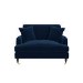 Navy Velvet Love Seat - Payton