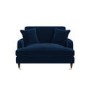 Navy Velvet Love Seat - Payton