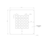 Brushed Brass Grill Waste Cover - Slate Shower Trays