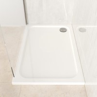 1200x700mm Rectangular 45mm White Stone Resin Shower Tray – Pearl