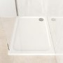 1200x800mm Rectangular 45mm White Stone Resin Shower Tray – Pearl