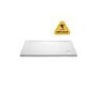 1400x800mm Rectangular Anti-Slip 45mm White Stone Resin Shower Tray – Pearl