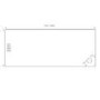 1700x800mm Rectangular Anti-Slip 45mm White Stone Resin Shower Tray – Pearl