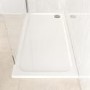 1700x800mm Rectangular 45mm White Stone Resin Shower Tray – Pearl