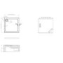 800x800mm Square 45mm White Stone Resin Shower Tray – Pearl