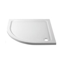 900x900mm Quadrant 45mm White Stone Resin Shower Tray – Pearl