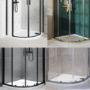 900x900mm Quadrant 45mm White Stone Resin Shower Tray – Pearl