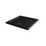 900x900mm Square 45mm Black Stone Resin Shower Tray – Pearl