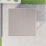 3 x 3m Heavy Duty Aluminium Beige Louvred Pergola & 2 Textilene Side Panels