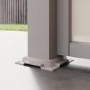 3 x 3m Heavy Duty Aluminium Beige Louvred Pergola & 2 Textilene Side Panels