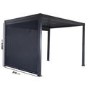 Anthracite Fitted Pergola Blind