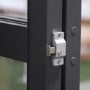Aluminium Glazed Sliding Pergola Doors System in Charcoal