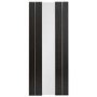 Internal Grey Door with Clear Glass - Pre-Finished - 1981 x 838 x 35mm - Forli Essential - XL Joinery