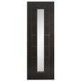 Internal Grey Door with Clear Glass - Pre-Finished - 1981 x 686 x 35mm - Palermo - XL Joinery
