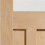 Internal Oak Door with Frosted Glass - Pre-Finished - 1981 x 762 x 35mm - DX - XL Joinery