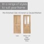 Internal Oak Malton Door with Clear Bevelled Glass - Pre-Finished - 1981 x 762 x 35mm - Victoria - XL Joinery