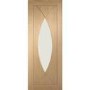 Internal Oak Glazed Door with Clear Glass - Pre-Finished - 2040 x 826 x 40mm - Pesaro - XL Joinery