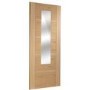 Internal Oak Glazed 1-Light Door with Clear Glass - Pre-Finished - 1981 x 686 x 35mm - Portici - XL Joinery