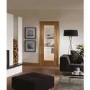 Internal Oak Fully-Glazed Door with Clear Glass - Pre-Finished - 2040 x 626 x 40mm - Pattern 10 - XL Joinery