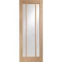 Internal Oak Glazed Door with Clear Glass - Pre-Finished - 1981 x 762 x 35mm - Worcester - XL Joinery